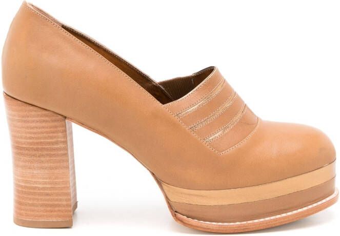 Sarah Chofakian 95mm Mapelli pumps Brown