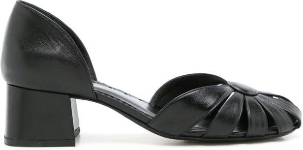 Sarah Chofakian Marjorie 40mm round-toe pumps Black