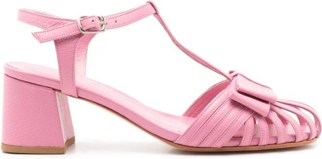 Sarah Chofakian Marly 45mm leather sandals Pink