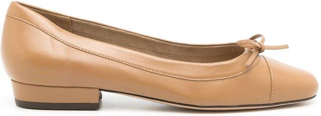 Sarah Chofakian Martina leather ballerina shoes Brown