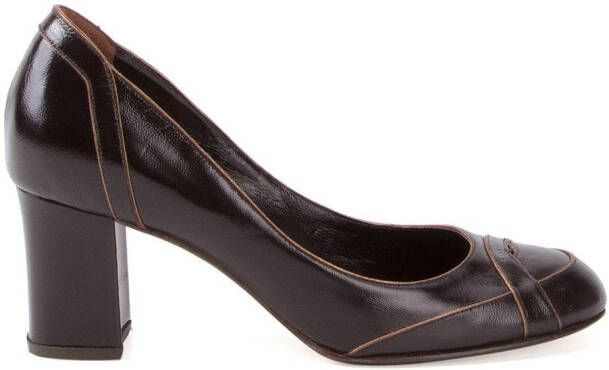 Sarah Chofakian mid-heel pumps Brown