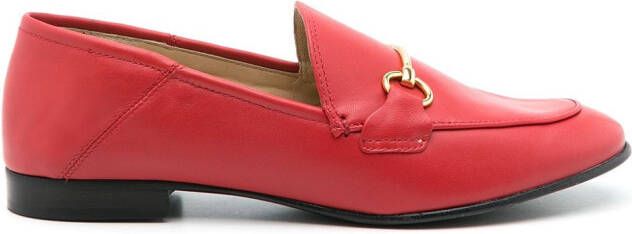 Sarah Chofakian Milao leather loafers Red