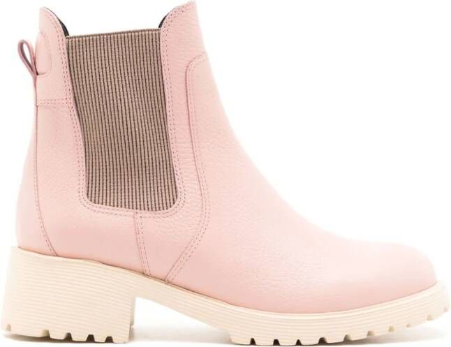 Sarah Chofakian Mirre leather Chelsea boots Pink