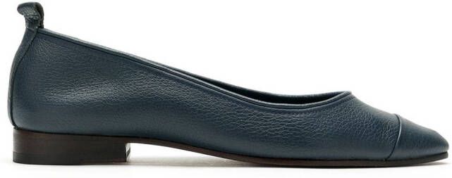 Sarah Chofakian Nuage almond-toe flats Blue