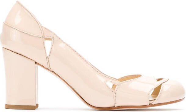 Sarah Chofakian patent leather Bruxelas pumps Neutrals