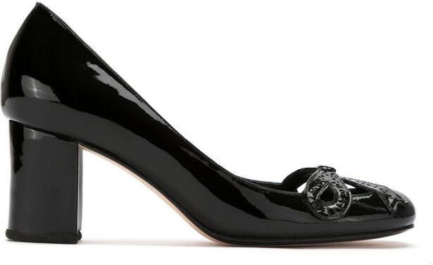 Sarah Chofakian patent leather pumps Black