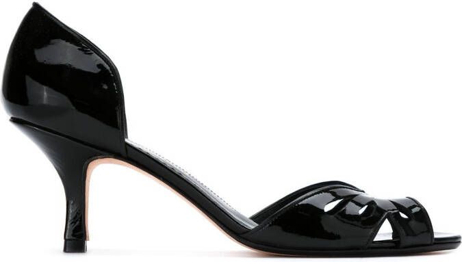 Sarah Chofakian patent leather pumps Black