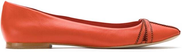 Sarah Chofakian Pati leather ballerinas Yellow