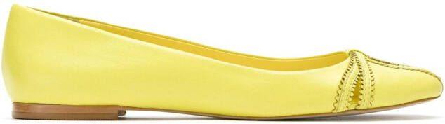 Sarah Chofakian Pati leather ballerinas Yellow