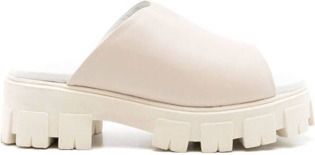Sarah Chofakian 55mm Patty sandals White