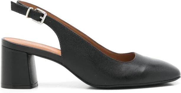 Sarah Chofakian Quartier 40mm leather pumps Black