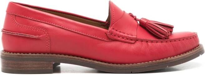 Sarah Chofakian Rive Droit leather loafers Red