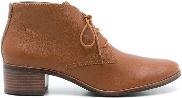 Sarah Chofakian Rizzo leather boots Brown