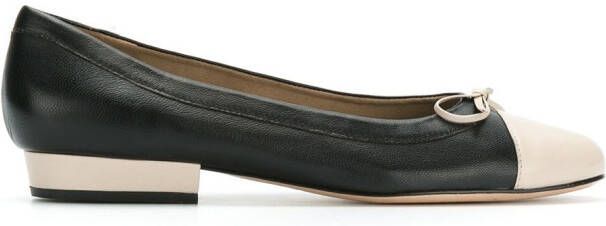 Sarah Chofakian round toe ballerinas Black