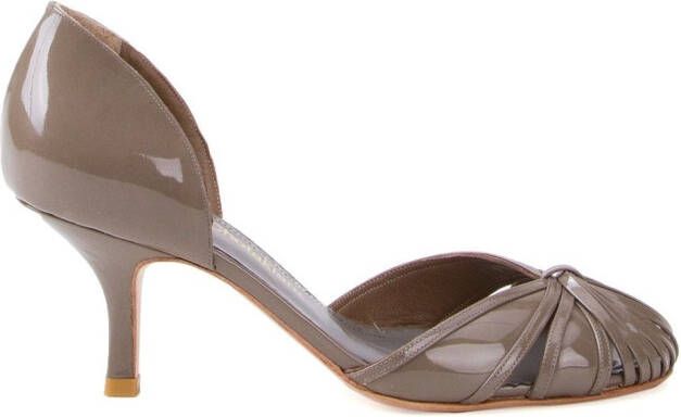 Sarah Chofakian round-toe pumps Grey