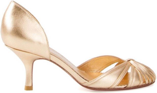 Sarah Chofakian round-toe pumps Metallic