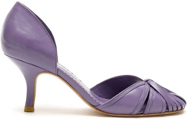 Sarah Chofakian Sarah leather pumps Purple