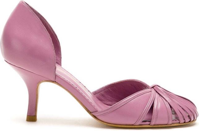 Sarah Chofakian Sarah leather pumps Purple