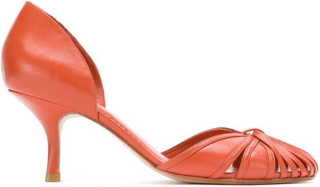 Sarah Chofakian Sarah pumps Orange