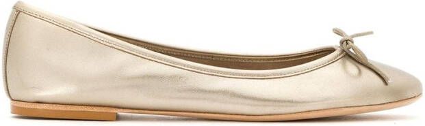 Sarah Chofakian Sarita leather ballerinas Neutrals