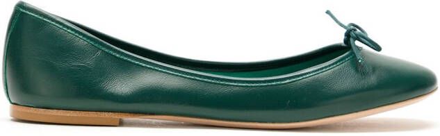 Sarah Chofakian Sarita leather flats Green