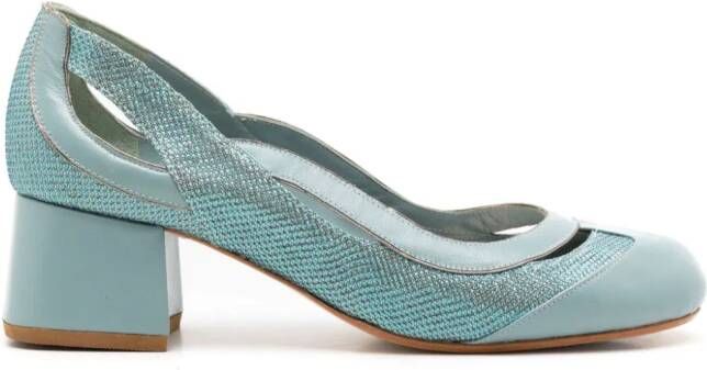 Sarah Chofakian Scarpin Richter leather pumps Blue