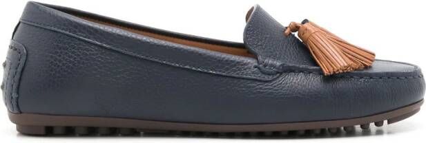 Sarah Chofakian Severine leather loafers Blue