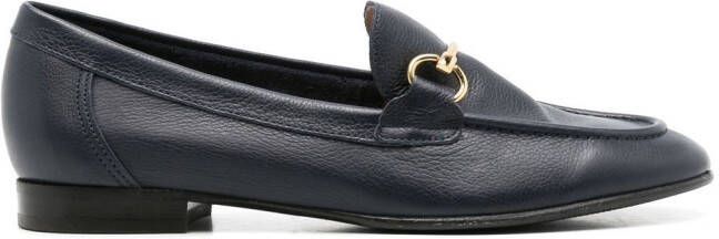 Sarah Chofakian Siena Oxford leather loafers Blue