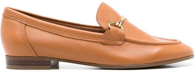 Sarah Chofakian Siena Oxford leather loafers Brown