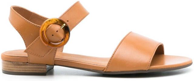 Sarah Chofakian Sta Monica leather sandals Brown