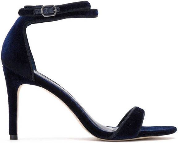 Sarah Chofakian velvet sandals Blue