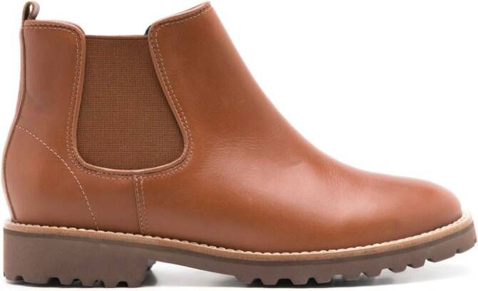 Sarah Chofakian Vendome leather Chelsea boots Brown