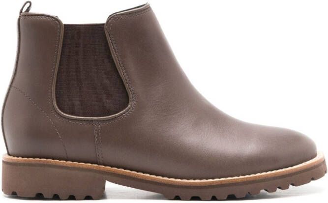 Sarah Chofakian Vendome leather Chelsea boots Green