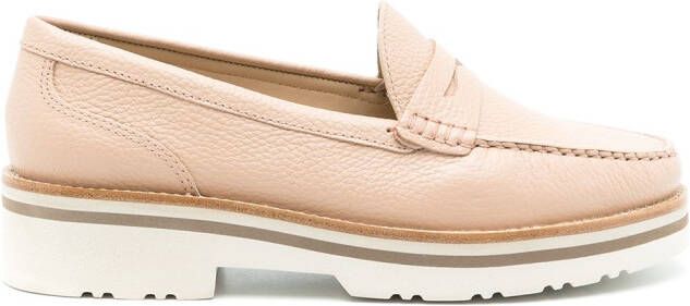 Sarah Chofakian Verona leather loafers Neutrals