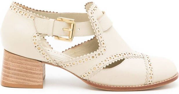 Sarah Chofakian White City cut-out pumps