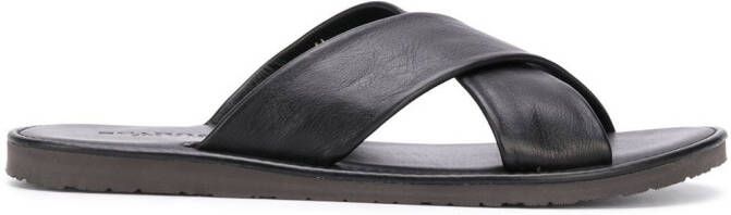 Scarosso Adriano crossover sandals Black