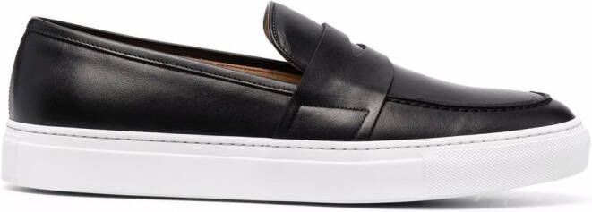 Scarosso Alberto penny leather loafers Black