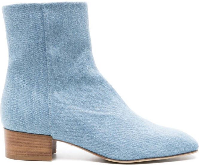 Scarosso Ambra 35mm denim ankle boots Blue