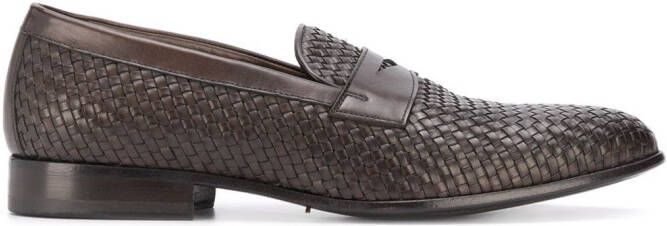 Scarosso Andrea woven loafers Brown