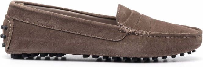 Scarosso Ashley suede loafers Neutrals