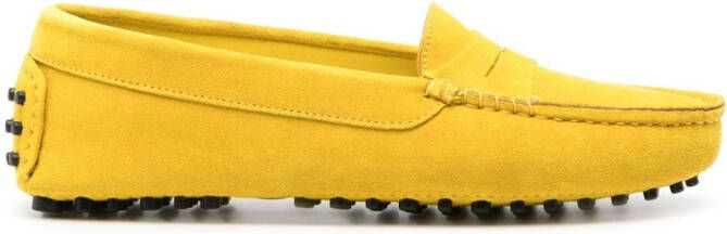 Scarosso Ashley suede loafers Yellow