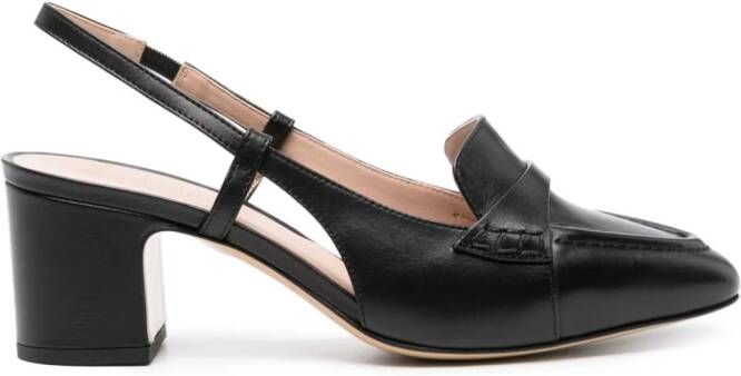 Scarosso Bianca 60mm leather pumps Black