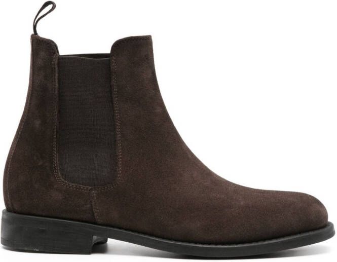 Scarosso Claudia suede chelsea boots Brown