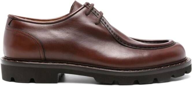 Scarosso Damiano leather Derby shoes Brown