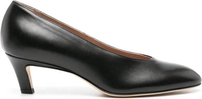 Scarosso Deva 50mm leather pumps Black