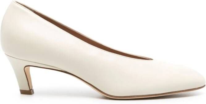 Scarosso 50mm Deva leather pumps White
