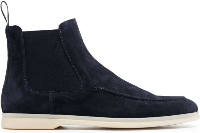 Scarosso elasticated side-panel boots Blue