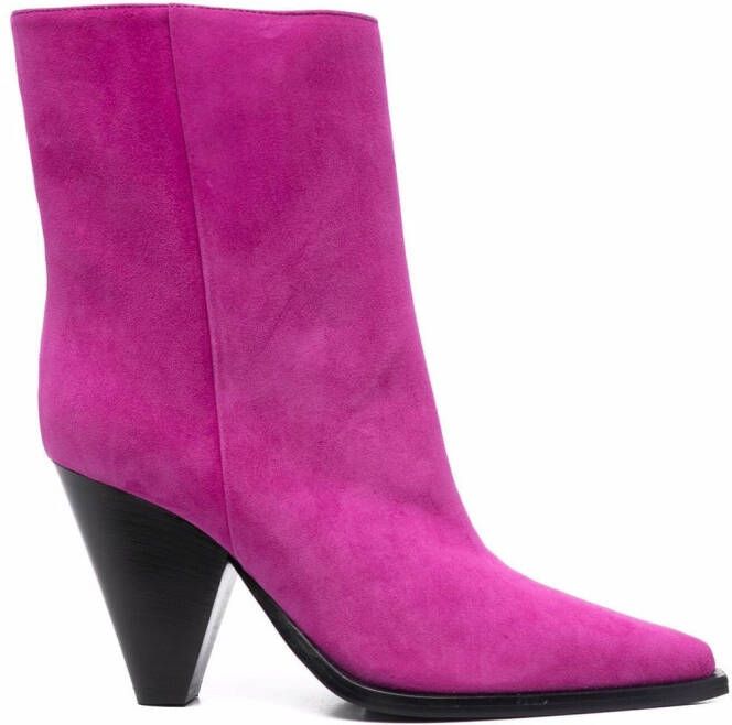 Scarosso Emily suede boots Pink