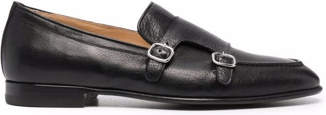 Scarosso Ernesto buckle-detail monk shoes Black