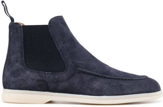 Scarosso Eugenia suede Chelsea boots Blue